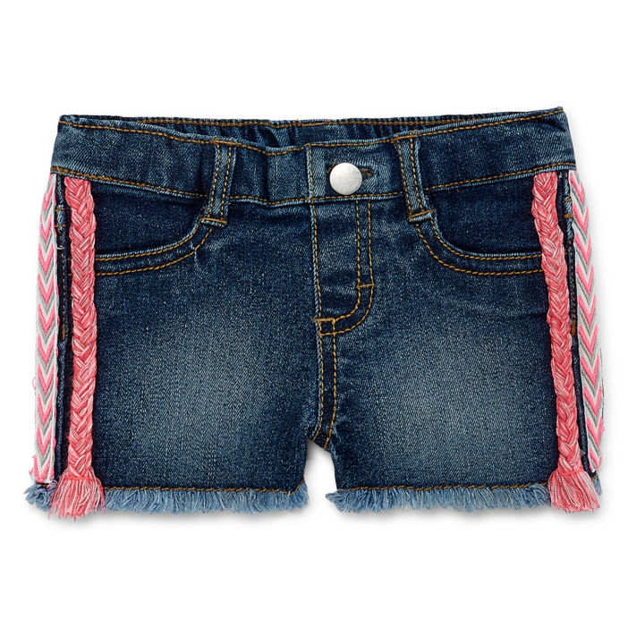 Okie Dokie Fashion Denim Short - Baby Girl - ADDROS.COM